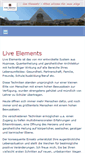 Mobile Screenshot of live-elements.de